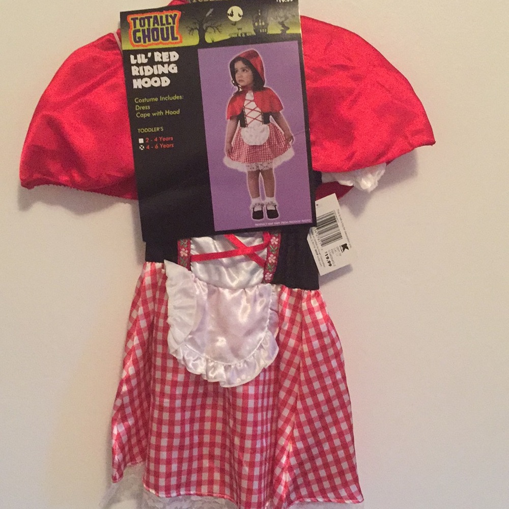 🦋 NWT Little Girls Lil’ Red Riding Hood Costume